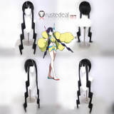 Black 2 and White 2 Elesa Black Purple Blue Styled Cosplay Wig