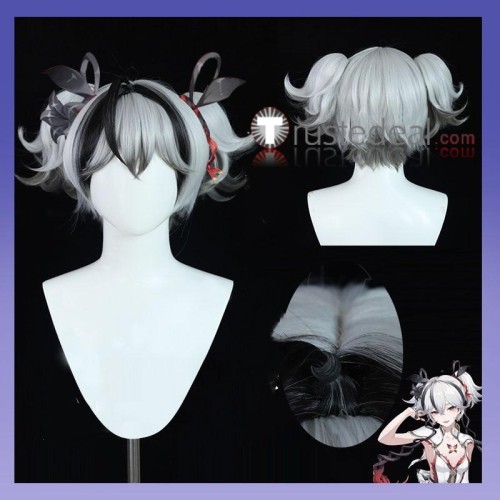 Wuthering Waves Camellya Scar Protagonist Female Rover Changli‌ Grey Black Pink Cosplay Wig