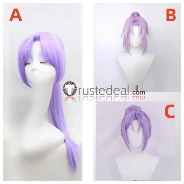 That Time I Got Reincarnated as a Slime Shion Purple Ponytail Styled Cosplay Wig
