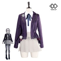 The Hundred Line Last Defense Academy Nozomi Kirifuji Daily Set Purple Cosplay Costume