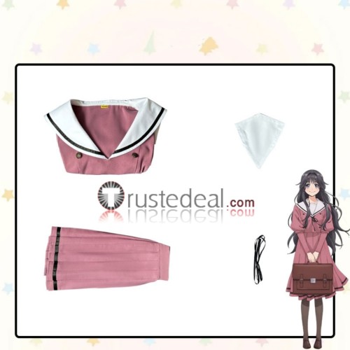 Kaoru Hana wa Rin to Saku Kaoruko Waguri School Uniform Pink Cosplay Costume