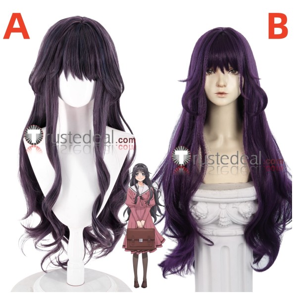 Kaoru Hana wa Rin to Saku Kaoruko Waguri Purple Cosplay Wigs