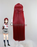 Love Live SR Cheerleader Cat Twin Tail Nico Yazawa Black Ponytails Riko Sakurauchi Red Styled Cosplay Wig