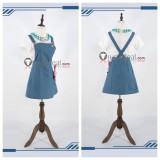 Link Click M.O.D PV MV Welcome Qiao Ling Maid Blue Cosplay Costume