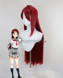 Love Live SR Cheerleader Cat Twin Tail Nico Yazawa Black Ponytails Riko Sakurauchi Red Styled Cosplay Wig