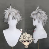 Gachiakuta Rudo Surebrec Zanka Nijiku Blonde Silver Black Gray Styled Cosplay Wig