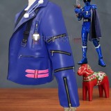 Ohsama Sentai King-Ohger Yanma Gast Blue Coat Jacket Cosplay Costume