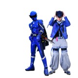 Ohsama Sentai King-Ohger Yanma Gast Blue Coat Jacket Cosplay Costume