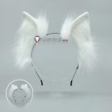 Anime Game Fox Brown Black White Blue Pink Red Purple Fluffy Tail Ears Cosplay Props Accessory