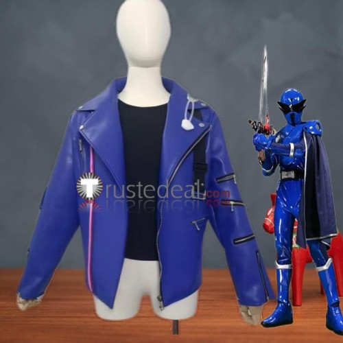 Ohsama Sentai King-Ohger Yanma Gast Blue Coat Jacket Cosplay Costume