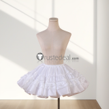 Anime Game White Black Pink Blue Cosplay Petticoat Plus Size
