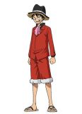 One Piece Luffy Whole Cake Island Monkey D Luffy Red Cosplay Costume