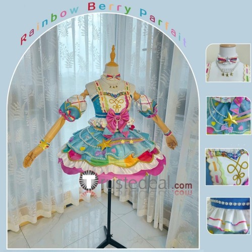 Aikatsu Universe Aikatsu Rainbow Stars! Yume Nijino Cosplay Costume