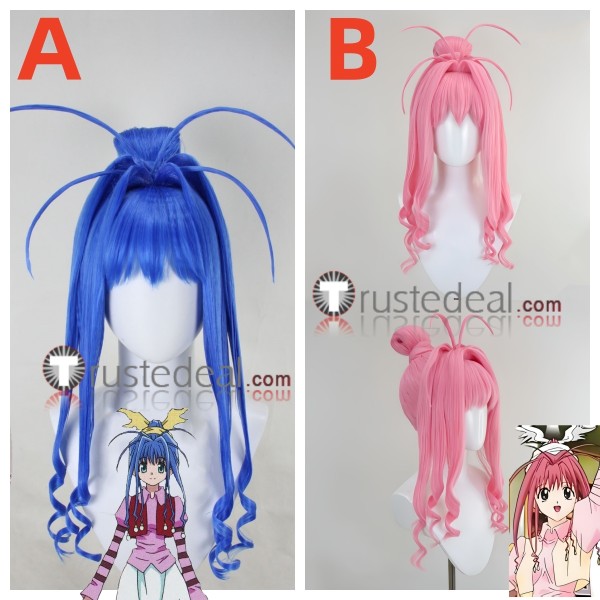 Hunter x Hunter Neon Nostrade Blue Pink Styled Cosplay Wig