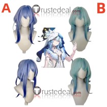 Wuthering Waves Black Shores Keeper The Shorekeeper Blue Green Styled Cosplay Wig