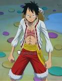 One Piece Luffy Whole Cake Island Monkey D Luffy Red Cosplay Costume