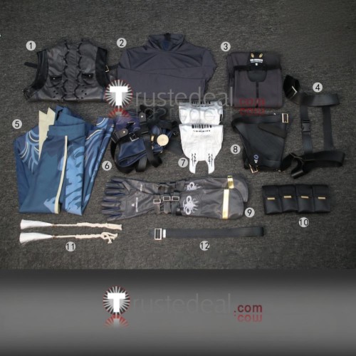 Wuthering Waves Calcharo Black Cosplay Costume