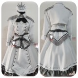 Date A Live Date A Bullet 2 White Queen Inverse Kurumi Tokisaki Sawa Yamauchi White Military Cosplay Costume 2