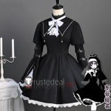 Project Sekai Colorful Stage PJSK Nightcord 25ji Shinonome Ena God Ish Gothic Black Dress Cosplay Costume