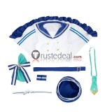 Vtuber Virtual YouTuber Ars Almal White Uniform Cosplay Costume