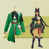 Uma Musume Pretty Derby The Decisive Symboli Kris S Gran Alegria Green Black Cosplay Costumes
