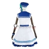 Vtuber Virtual YouTuber Ars Almal White Uniform Cosplay Costume