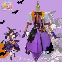 Umamusume Pretty Derby Rice Shower Halloween Purple Cosplay Costume