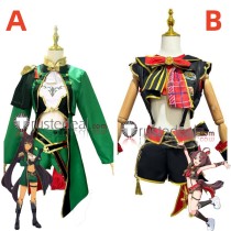 Uma Musume Pretty Derby The Decisive Symboli Kris S Gran Alegria Green Black Cosplay Costumes