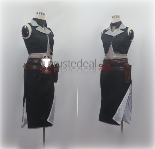 Vocaloid Miku Black Kaito Female White Set Cosplay Costumes