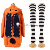 Kakegurui Gambler Runa Yomozuki Orange Coat Red Uniform Cosplay Costume
