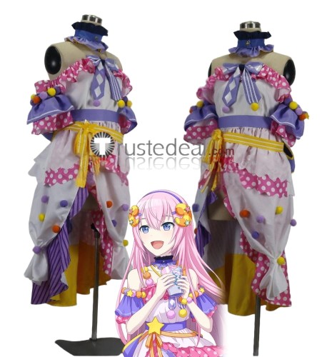 Costume Kimono Geisha Viola Vocaloid Luka - Completo Carnevale Giapponese Kawaii-Story