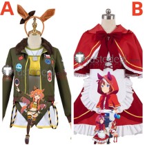 Uma Musume Pretty Derby The Decisive Mayano Top Gun Halloween Little Red Riding Hood Tokai Teio Cosplay Costumes