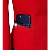 Kakegurui Gambler Runa Yomozuki Orange Coat Red Uniform Cosplay Costume