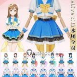 Love Live Sunshine Aqours SIF2 Chika Dia Riko Kanan Ruby Yoshiko You Mari Hanamaru Cosplay Costumes