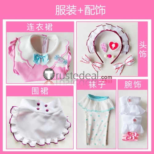 Love Live AiScReam Presents TOPPING LIVE Kurosawa Ruby Shiki Wakana Ayumu Ueharas Maid Pink Green Orange Cosplay Costumes