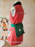 Pokemon May Haruka Sapphire Birch Orange Red Cosplay Costume