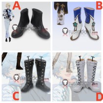 Ensemble Stars Knights Izumi Sena White Black Cosplay Shoes Boots