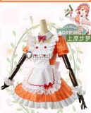 Love Live AiScReam Presents TOPPING LIVE Kurosawa Ruby Shiki Wakana Ayumu Ueharas Maid Pink Green Orange Cosplay Costumes