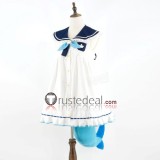Virtual Youtubers VTuber Hololive Sameko Saba White Sailor Cosplay Costume 2