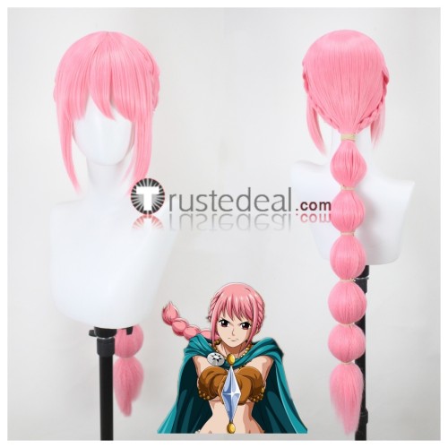 One Piece Nami Killer Rebecca King Orange Golden Pink Grey White Styled Cosplay Wig