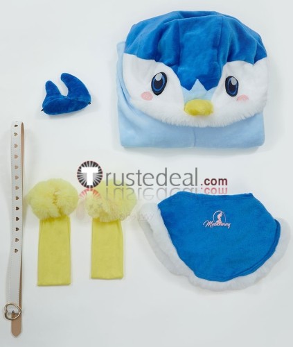 Pokemon Gijinka Piplup Charizard Sylveon Jolteon Blue Orange White Yellow Fluffy Hoodie Claw Cosplay Costumes