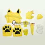 Gijinka Piplup Charizard Sylveon Jolteon Blue Orange White Yellow Fluffy Hoodie Claw Cosplay Costumes