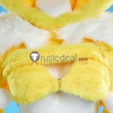 Gijinka Piplup Charizard Sylveon Jolteon Blue Orange White Yellow Fluffy Hoodie Claw Cosplay Costumes