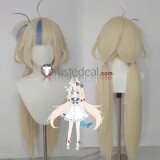 Virtual Youtubers VTuber Hololive Sameko Saba Blonde Blue Styled Cosplay Wig 2