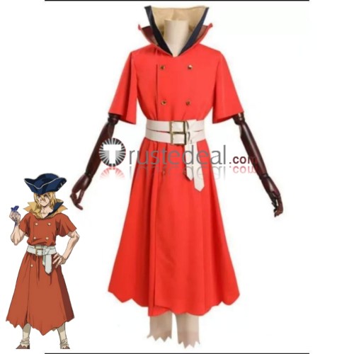 Dr. Stone Ryusui Nanami Red Set Halloween Cosplay Costume