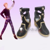 Ensemble Stars Knights Arashi Narukami Black White Cosplay Shoes Boots
