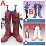 Ensemble Stars Knights Ritsu Sakuma Red Purple White Cosplay Shoes Boots