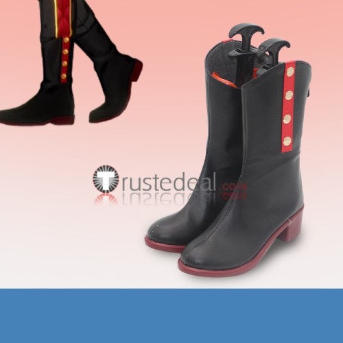 Ensemble Stars Eden Valentine's Day Nagisa Ran Ibara Saegusa Black Cosplay Shoes Boots
