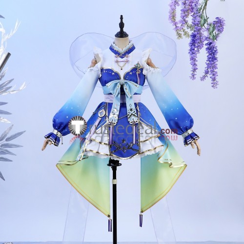 Love Live Rin Hoshizora Blue Cosplay Costume