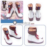 Ensemble Stars Knights Arashi Narukami Black White Cosplay Shoes Boots